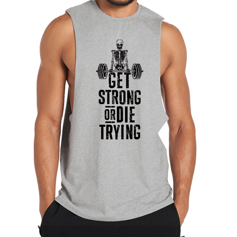 Cotton Get Strong Graphic Men's Tank Top