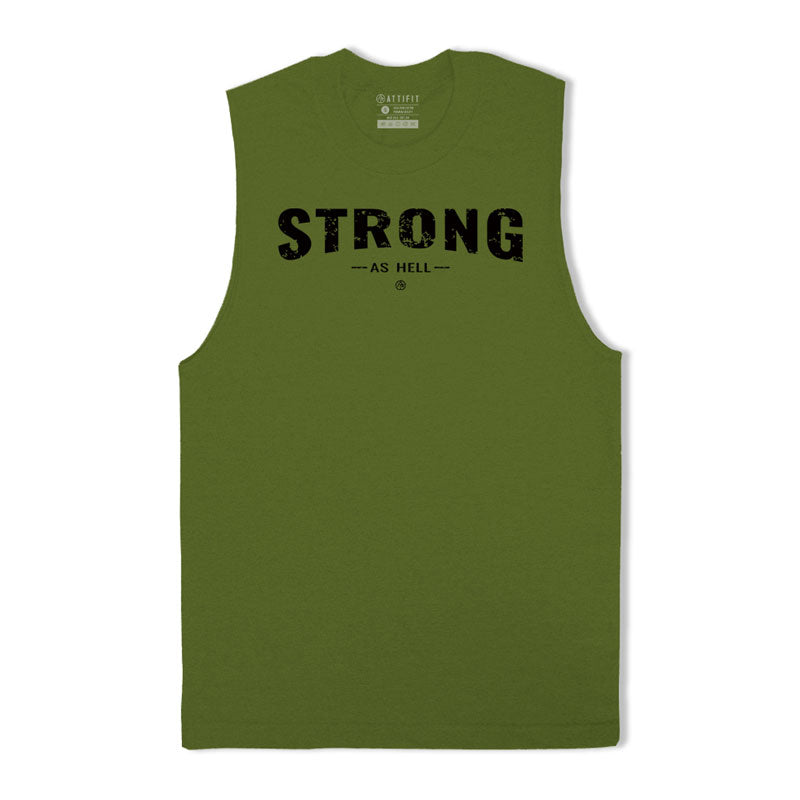 Cotton Strong Graphic Workout Tank Top