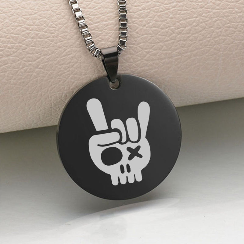 SKULL Titanium Steel Fitness Jewelry