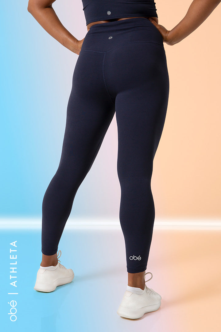 obé x Athleta Ultra High Rise Elation 7/8 Tight, navy