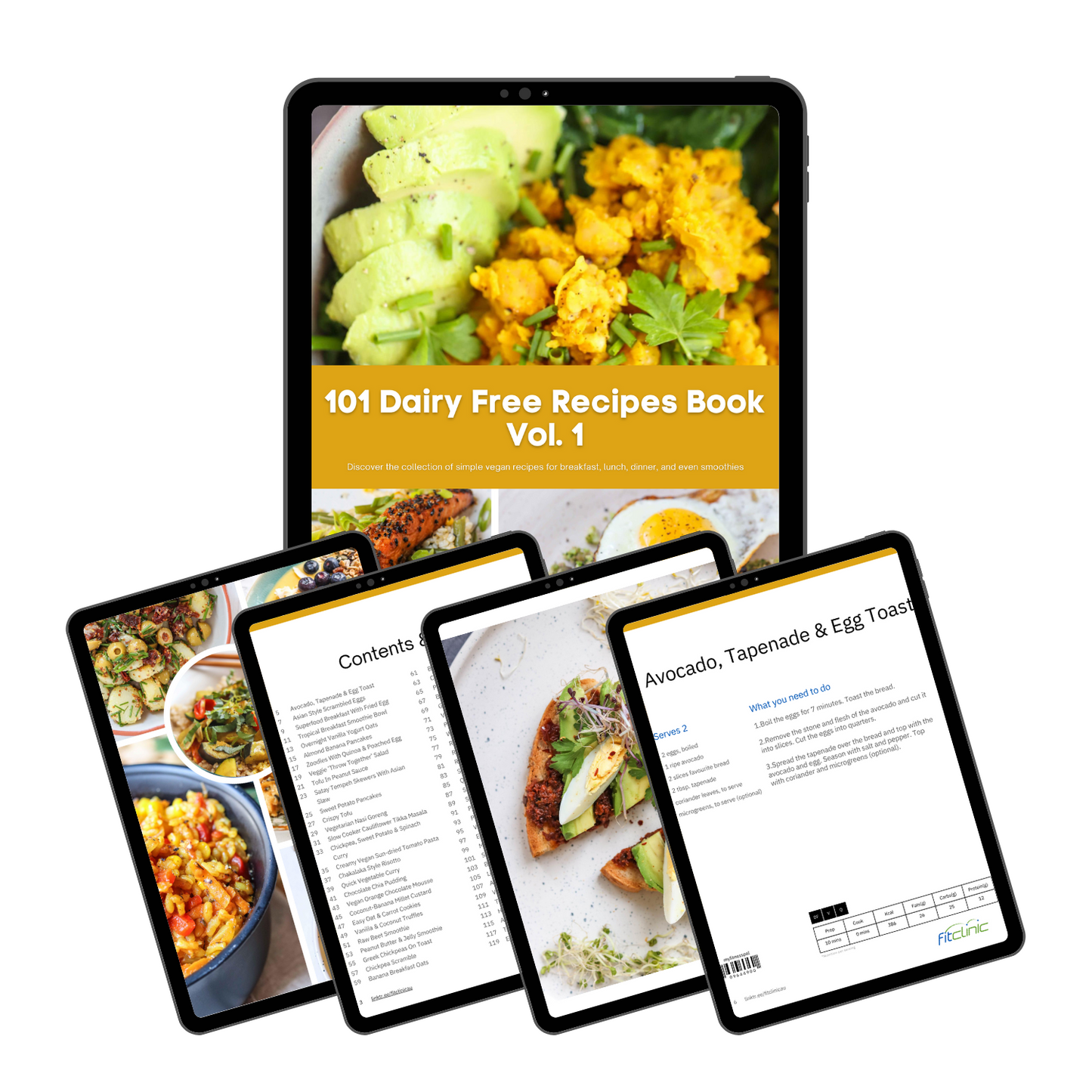 101 Dairy Free Recipes (Vol.1 and Vol. 2)
