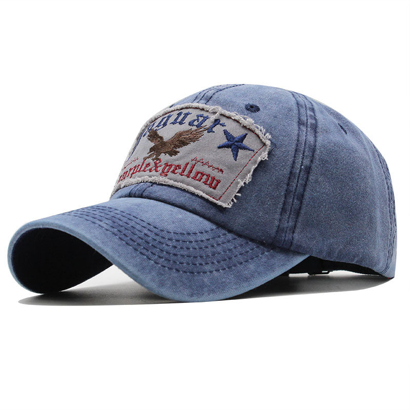 Eagles Embroidered Washed Baseball Hat