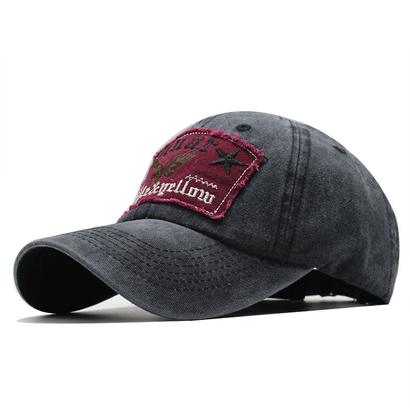 Eagles Embroidered Washed Baseball Hat