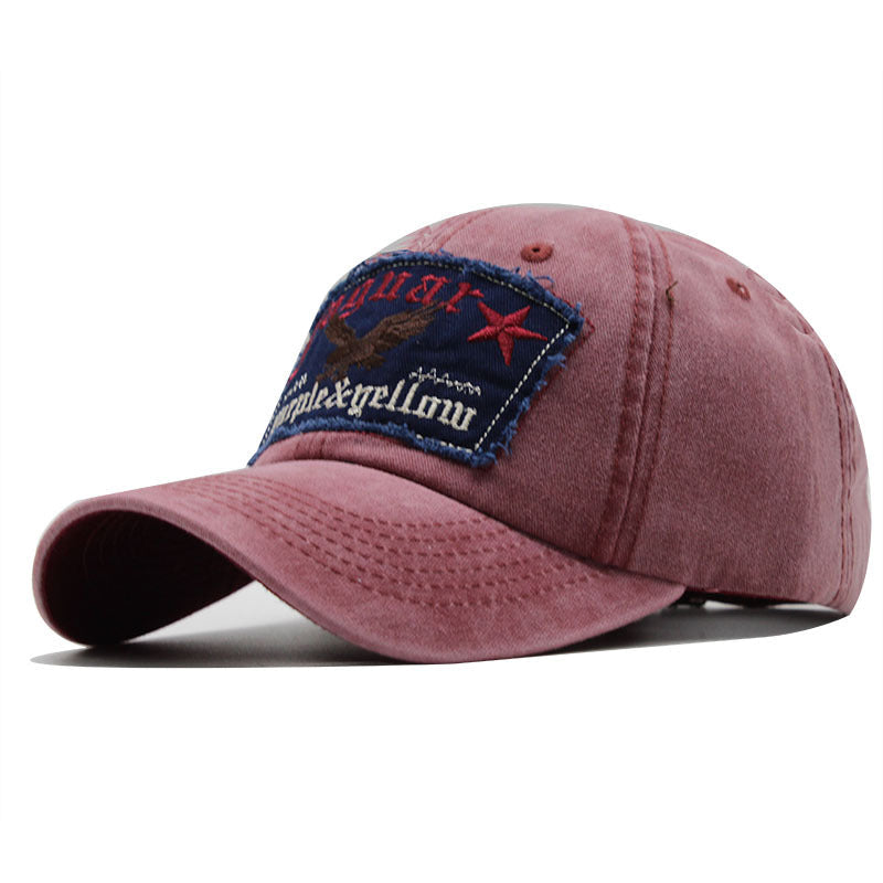 Eagles Embroidered Washed Baseball Hat