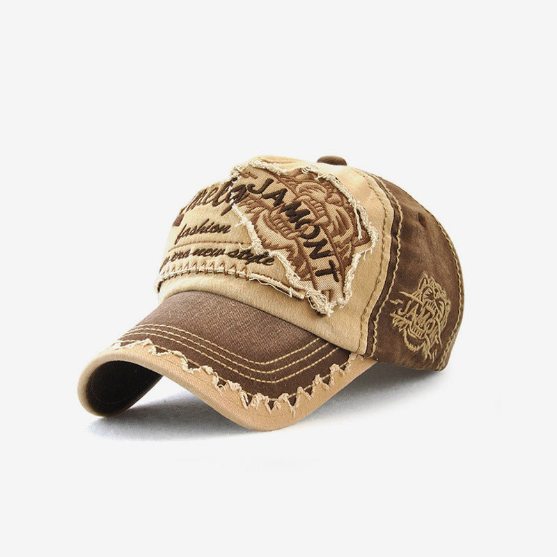 Tiger Head Embroidered Casual Baseball Cap