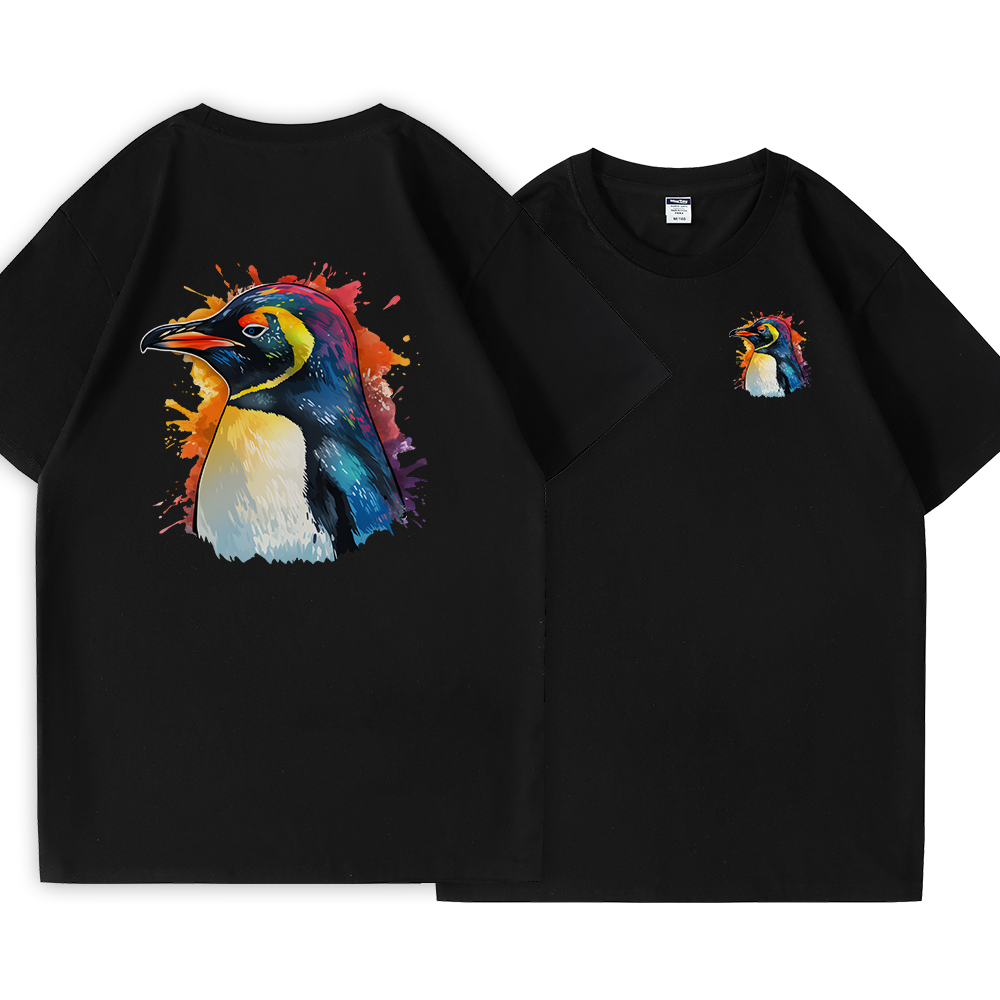 Rainbow Penguin Cotton Tee
