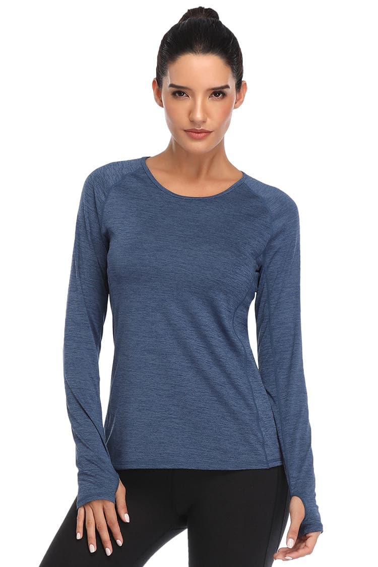 Vutru Thumb Holes Workout Long Sleeves
