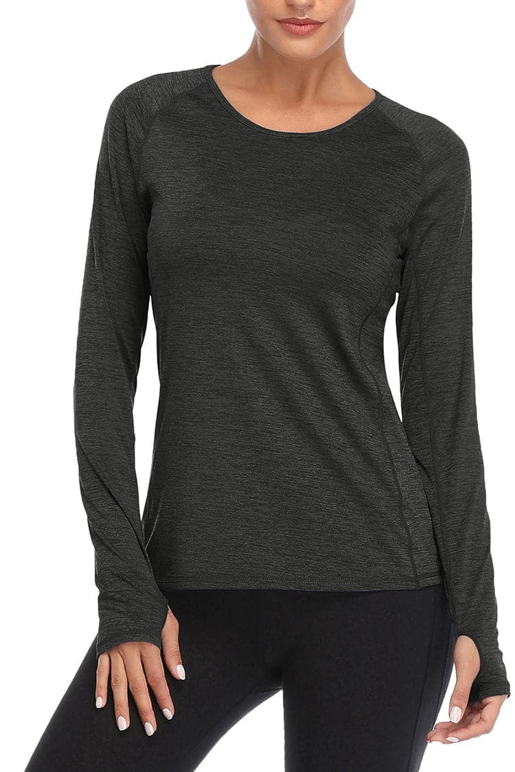 Vutru Thumb Holes Workout Long Sleeves