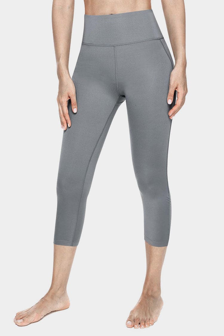 Vutru High-Waist Running Capri Leggings