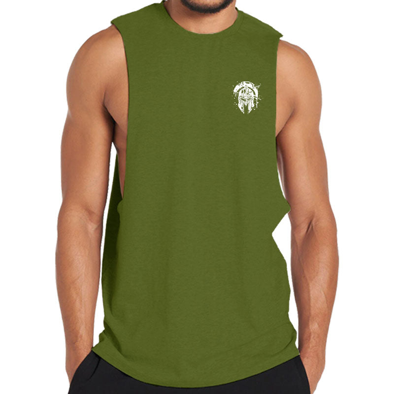 Cotton Spartan Graphic Men's Tank Top