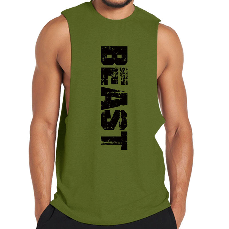 Cotton Beast Graphic Men's Tank Top