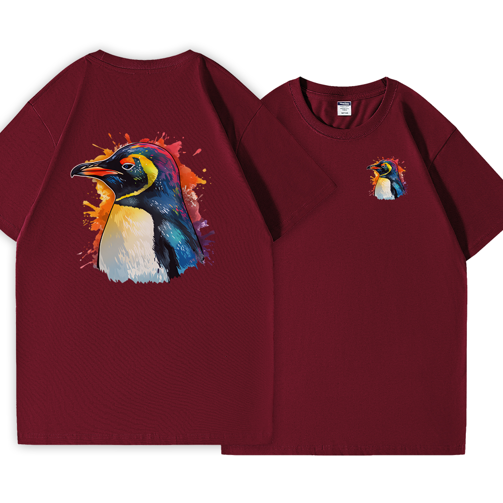 Rainbow Penguin Cotton Tee