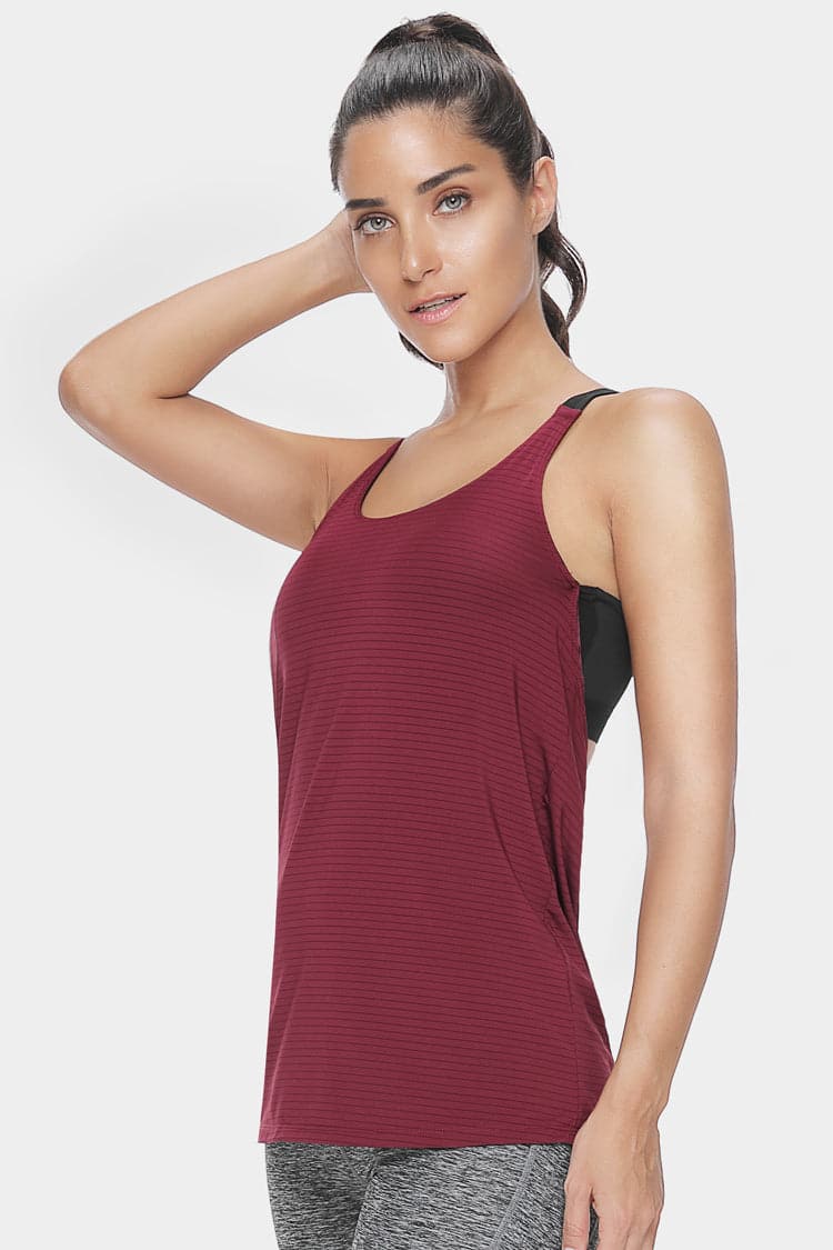 Vutru Strappy Racerback Sports Tank Top