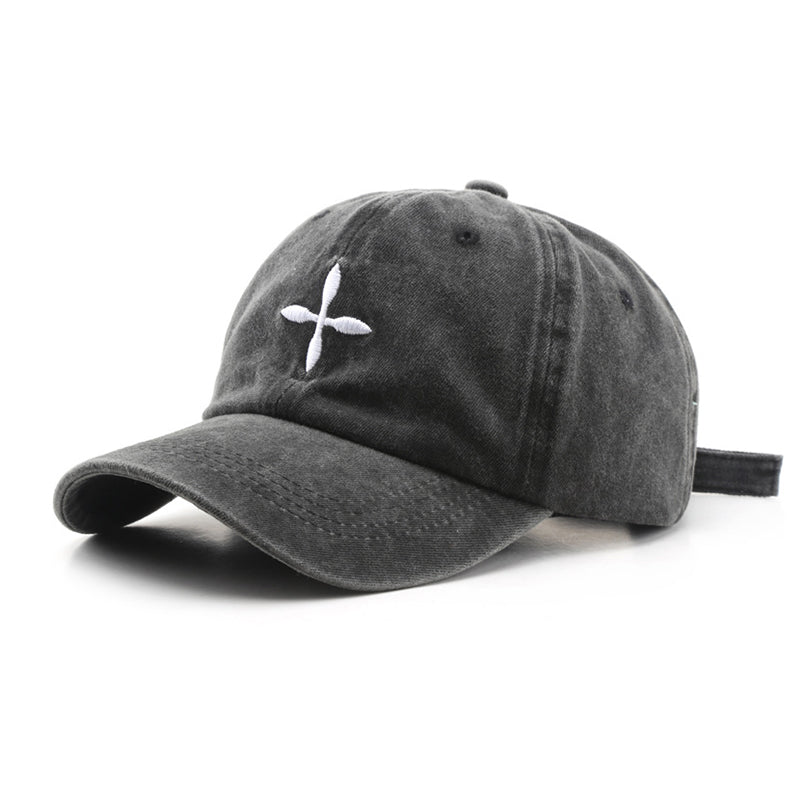 Adjustable Simple Retro Washed Baseball Cap