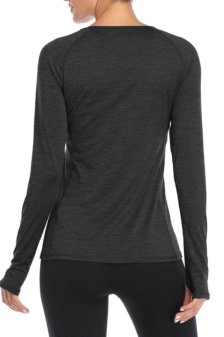 Vutru Thumb Holes Workout Long Sleeves