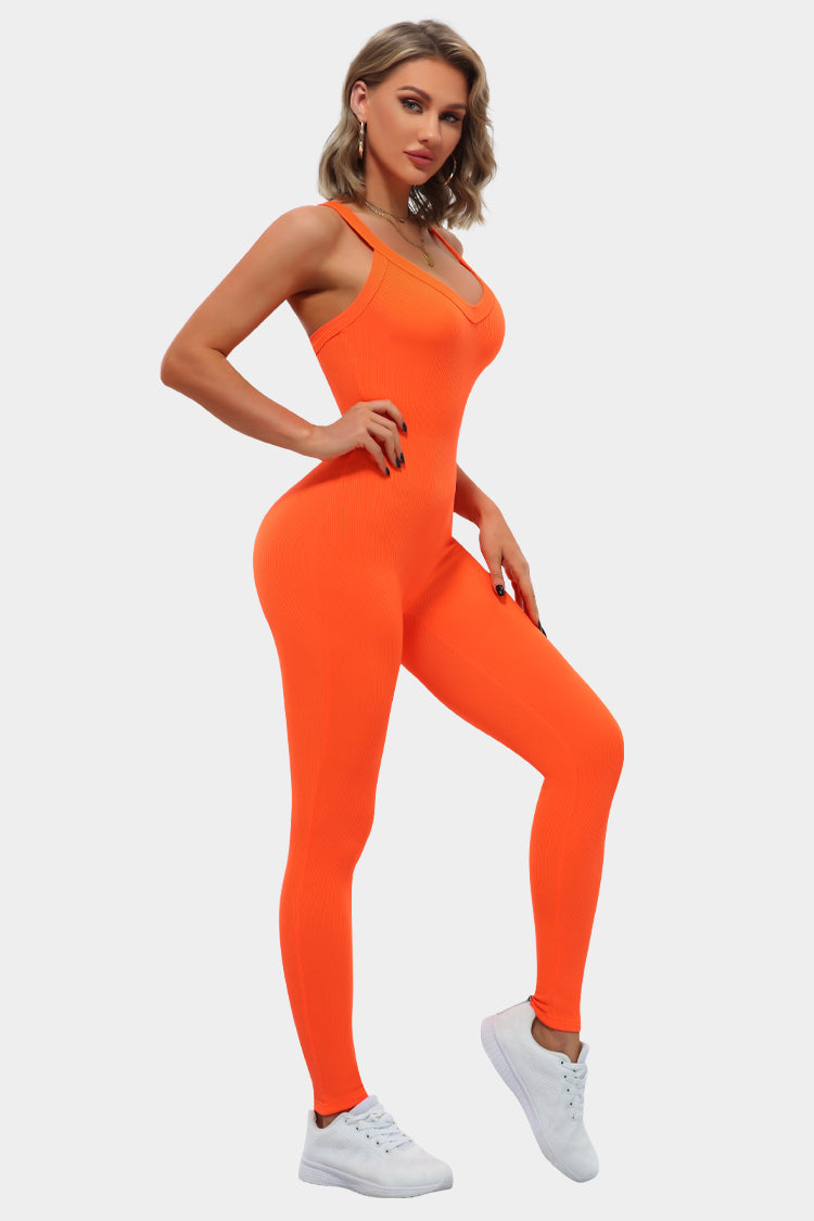 Vutru Crisscross Back Cami Romper