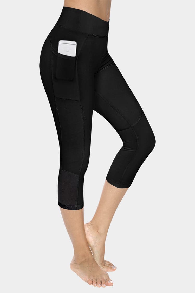 Vutru Low-Waist Side Pocket Capri Leggings