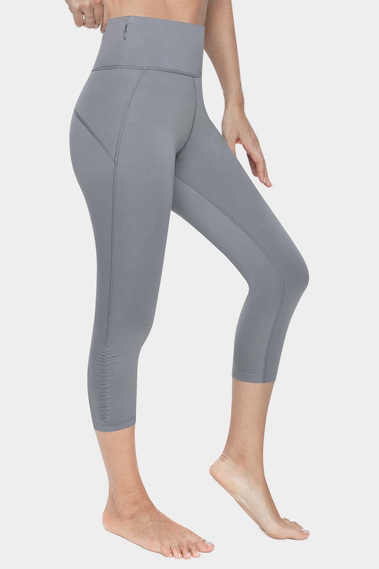 Vutru High-Waist Running Capri Leggings