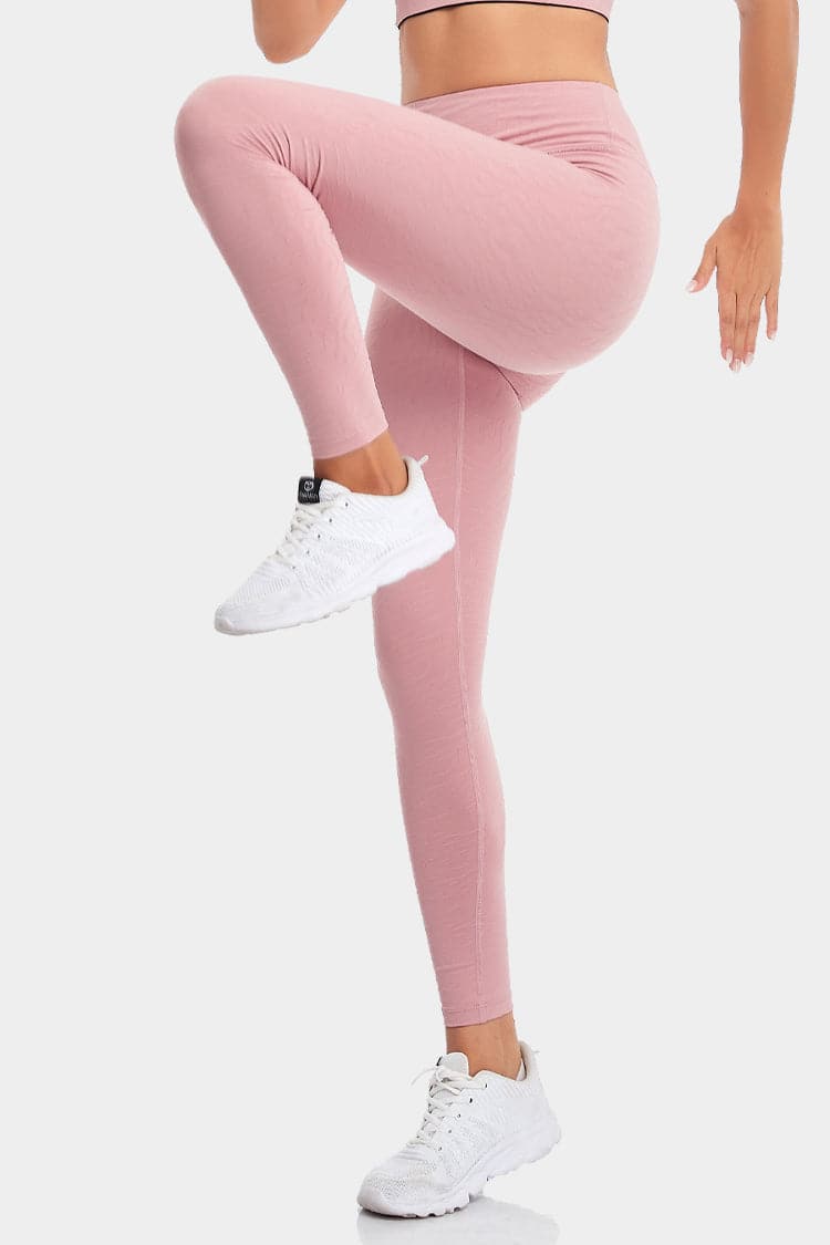 Vutru High-Waist Jacquard Tight Leggings