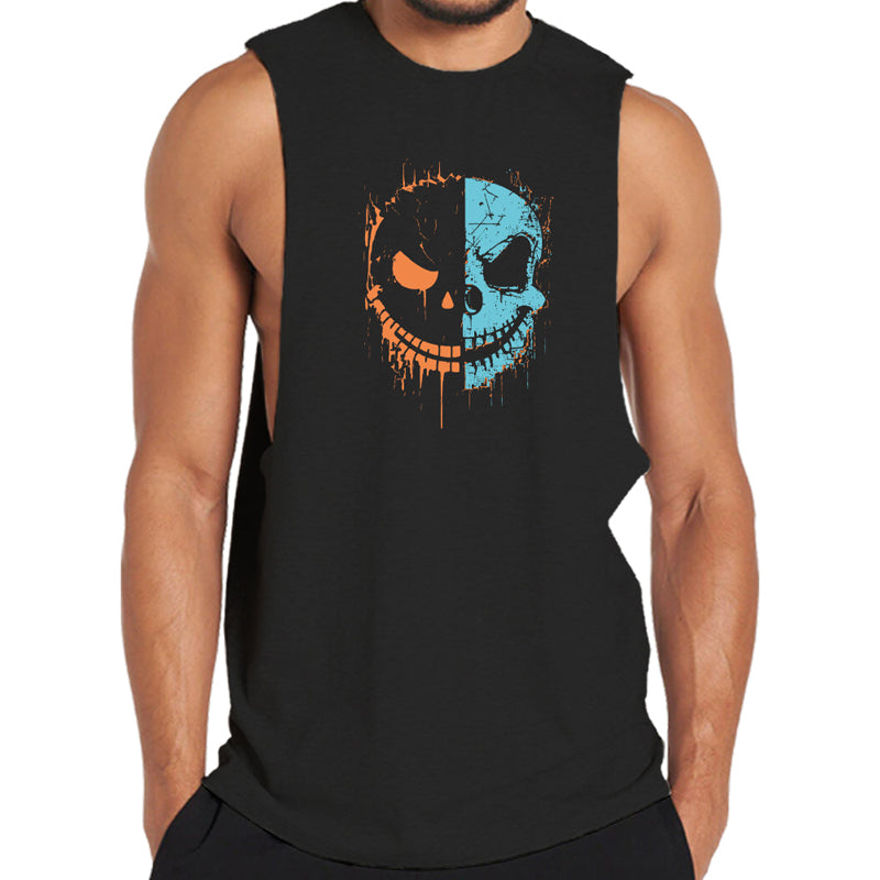 Skull Stitching Graphic Men's Tank Top