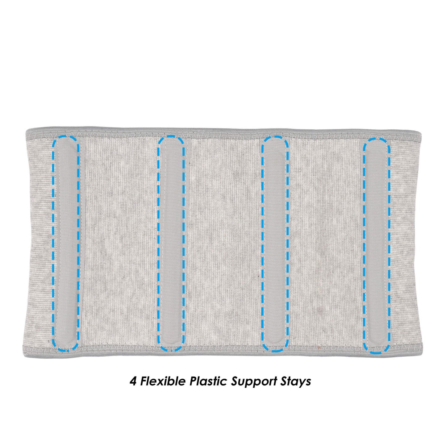 Aofit Flexible Cotton Back Brace with 4 Support Stays, Pocket for Ice/Heat Pack to Relieve Back Pain
