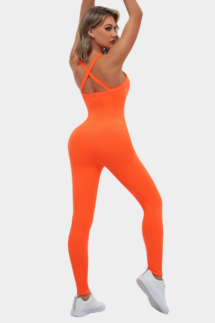 Vutru Crisscross Back Cami Romper
