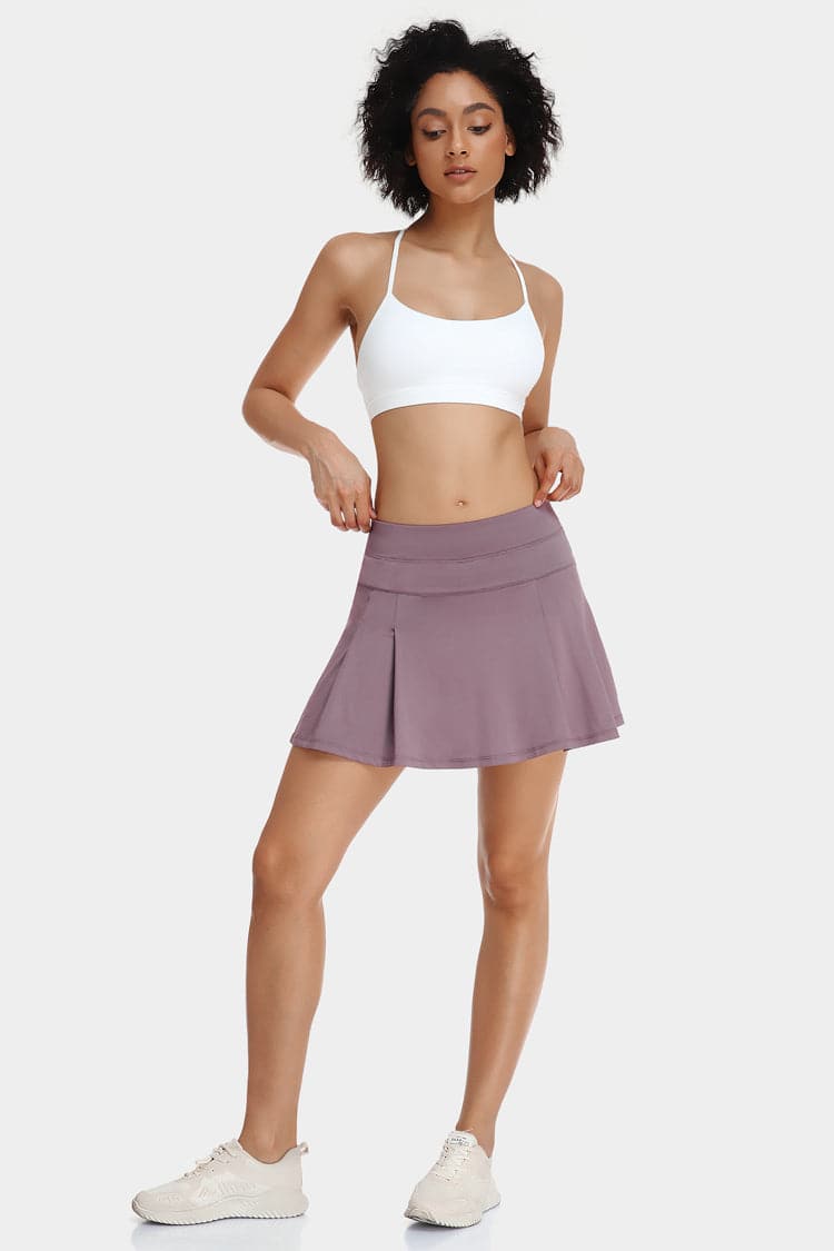 Vutru Solid Color Tennis Skort