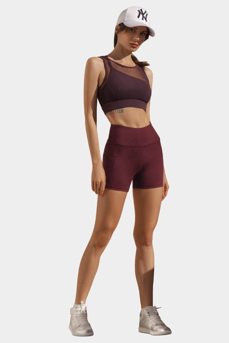 Vutru High-Waist Compression Yoga Shorts