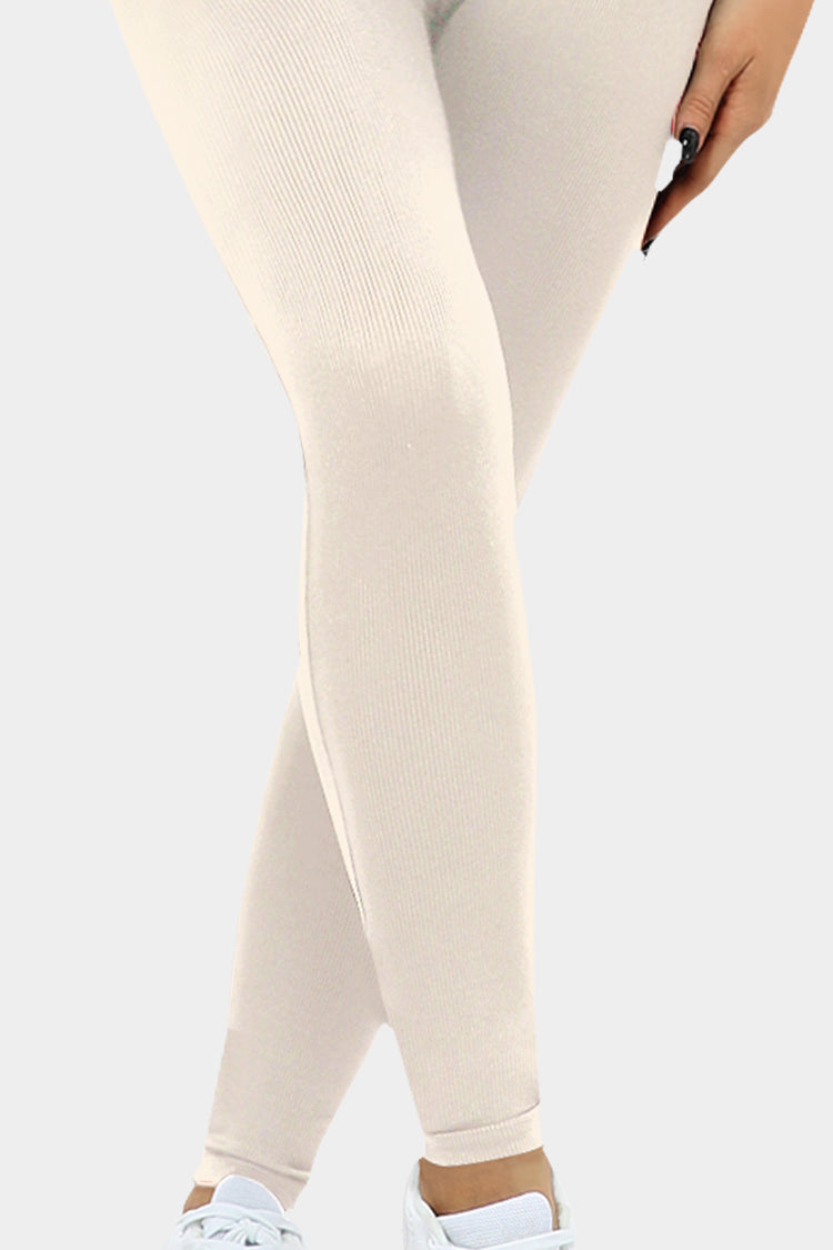 Vutru White Ribbed Sports Romper