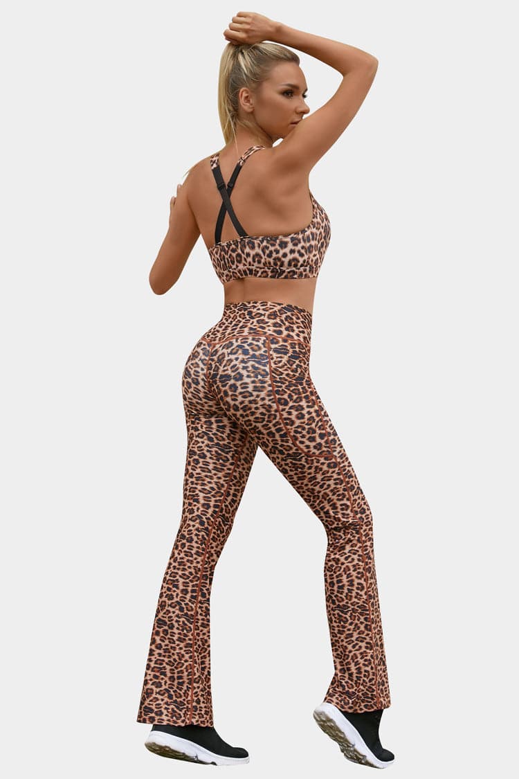 Vutru Leopard Print Zip Bra