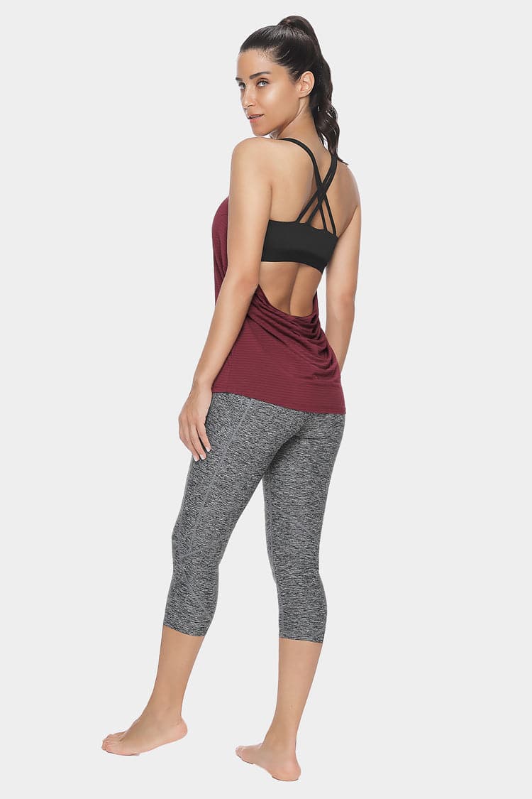 Vutru Strappy Racerback Sports Tank Top