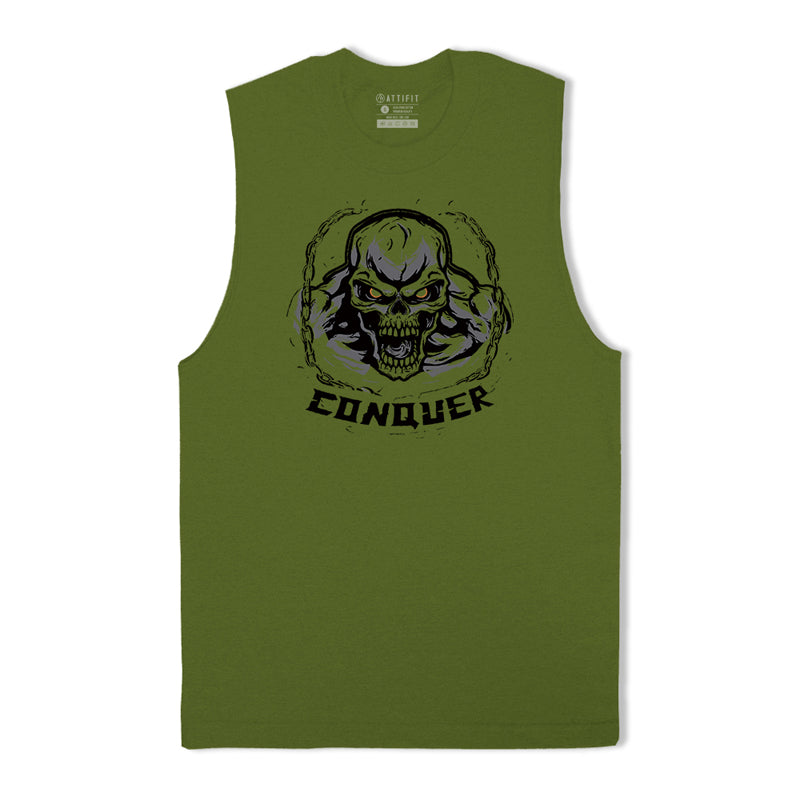 Conquer Skull Men's Tank Top
