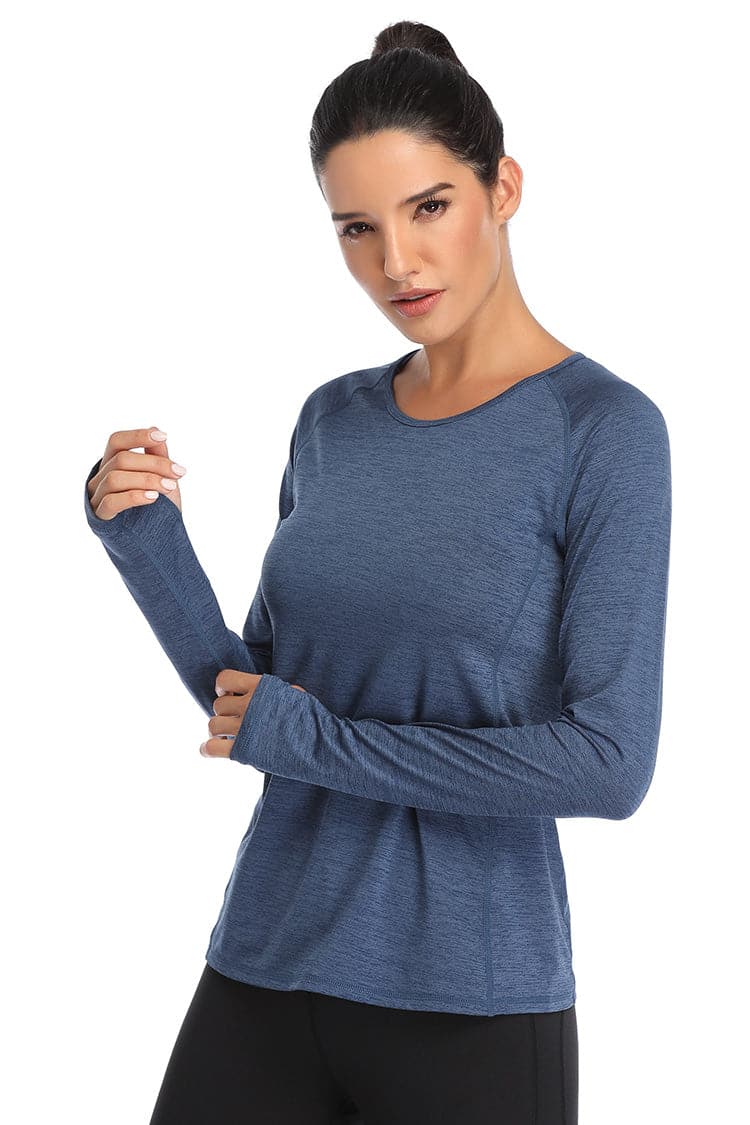 Vutru Thumb Holes Workout Long Sleeves