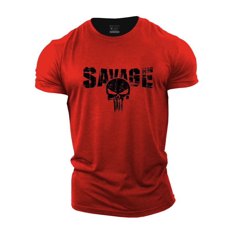Savage Skull Men's T-shirts