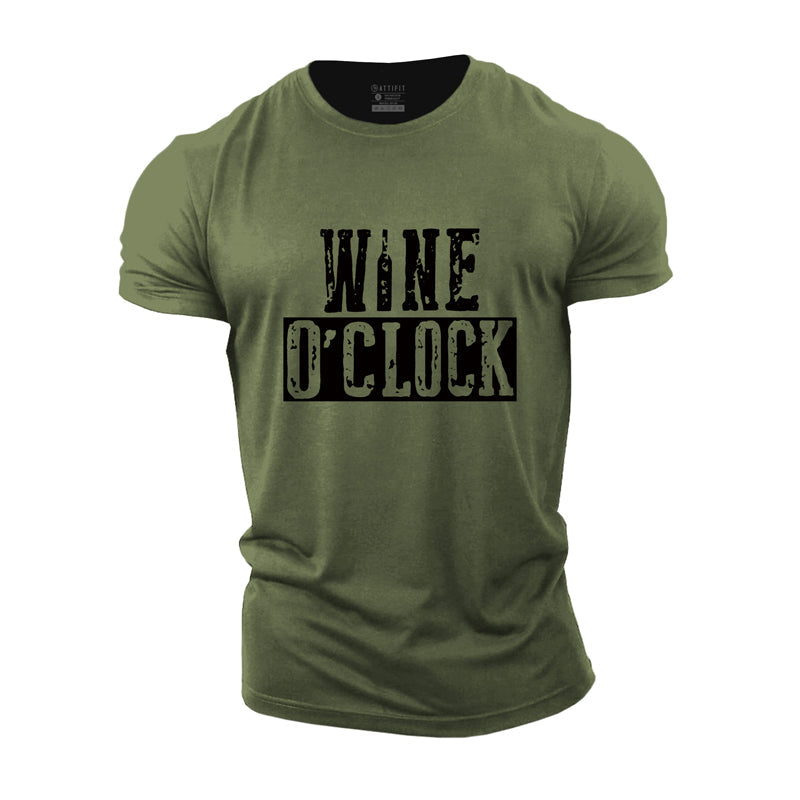 Wine O'clock Men's T-shirts