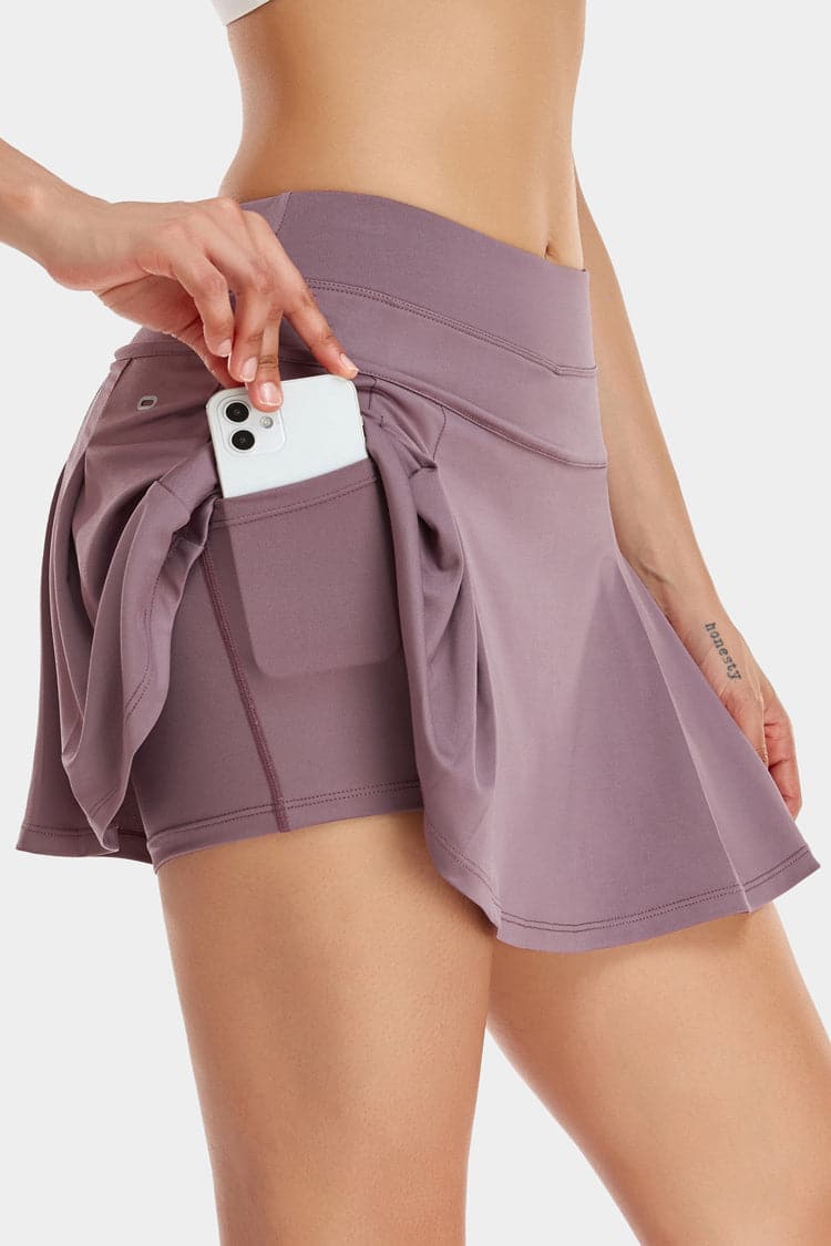 Vutru Solid Color Tennis Skort