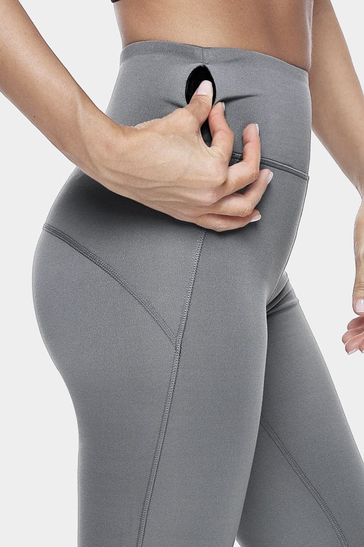 Vutru High-Waist Running Capri Leggings