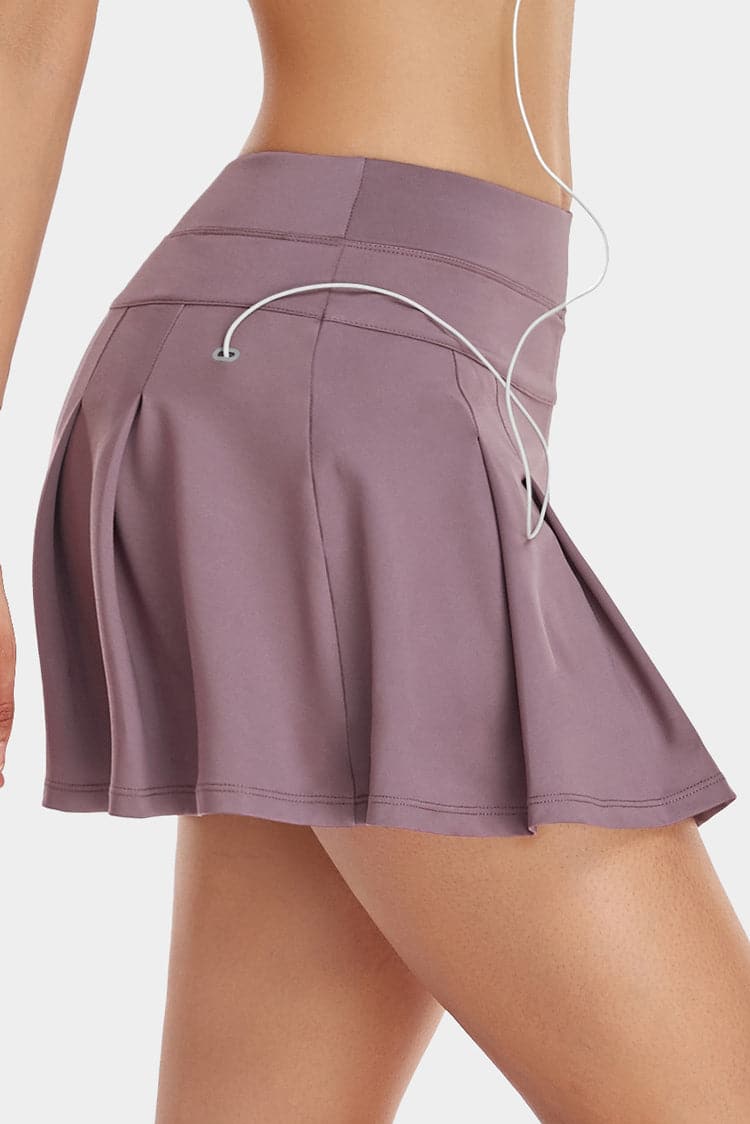 Vutru Solid Color Tennis Skort