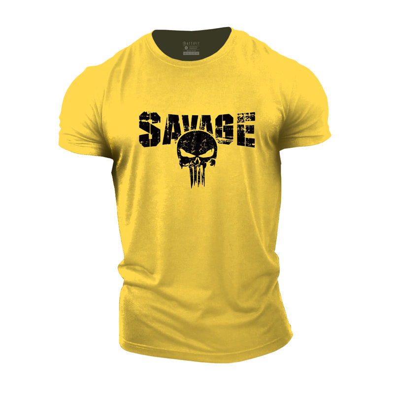 Savage Skull Men's T-shirts
