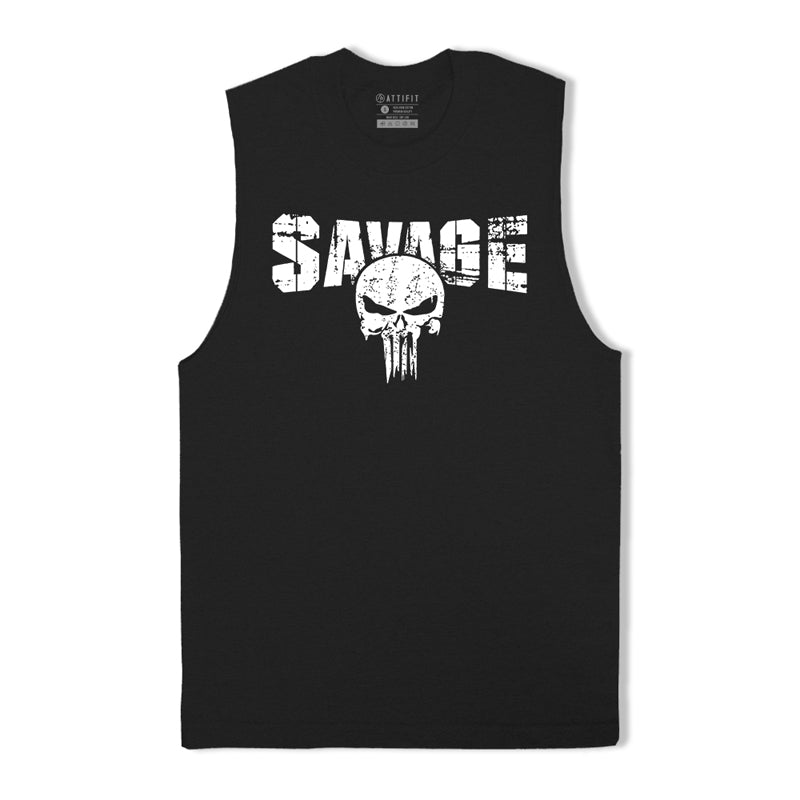 SKULL Savage Men's Tank Top