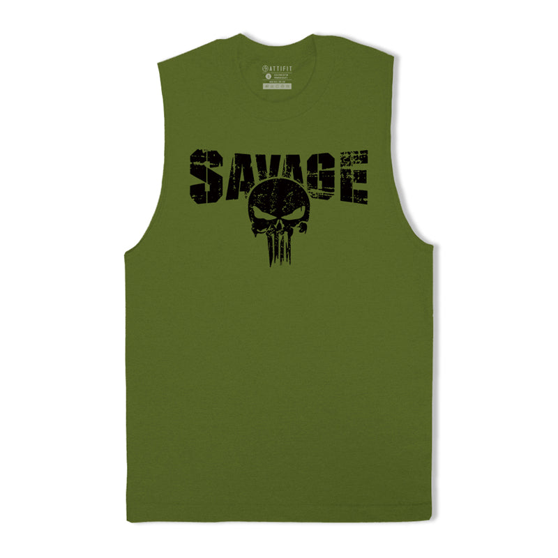 SKULL Savage Men's Tank Top