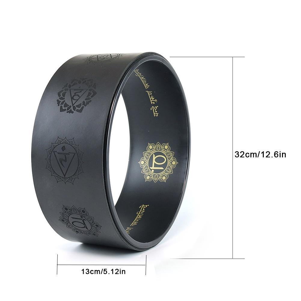 Yoga Wheel - Mandala Black