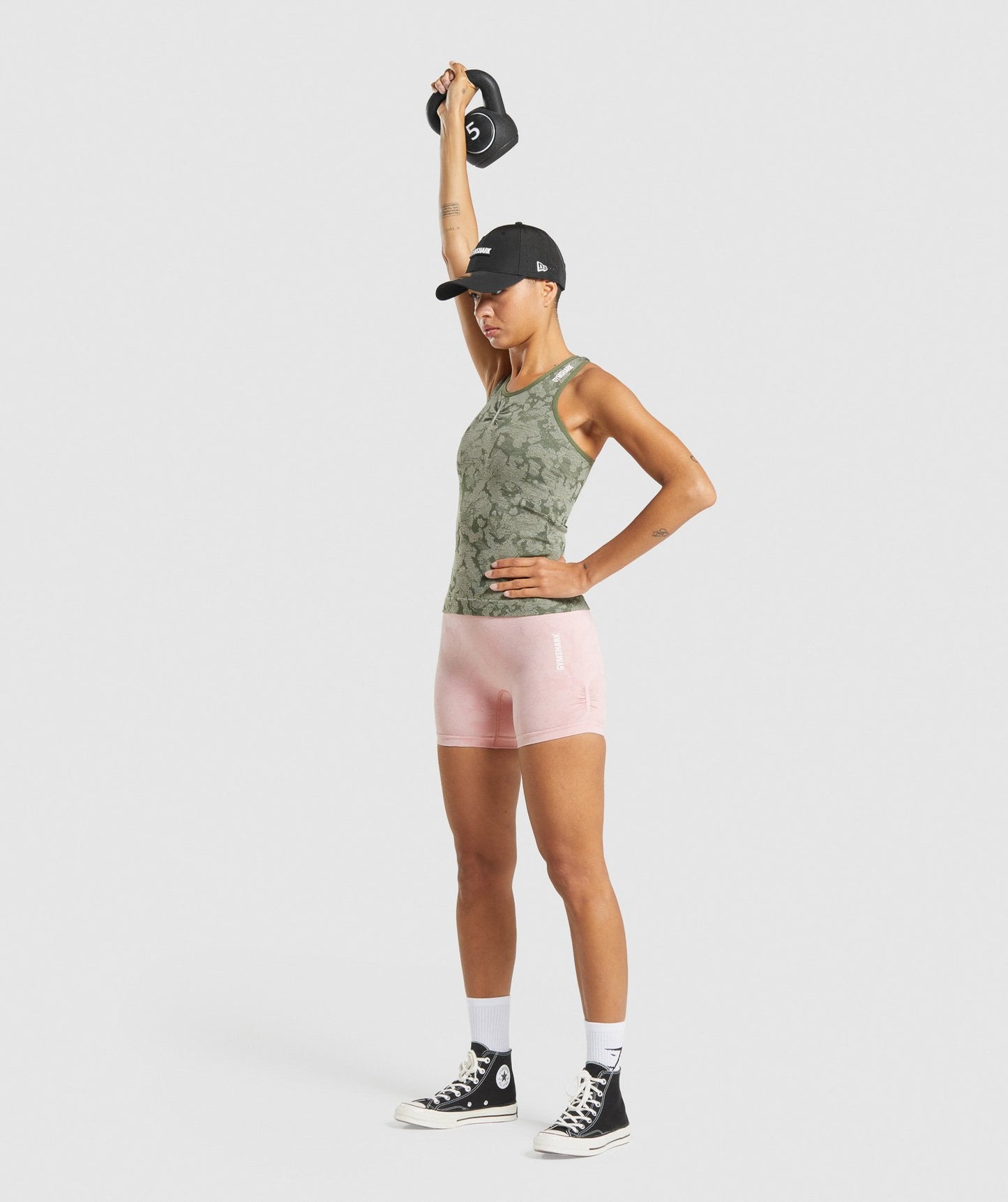 Gymshark Adapt Camo Seamless Tank - Green