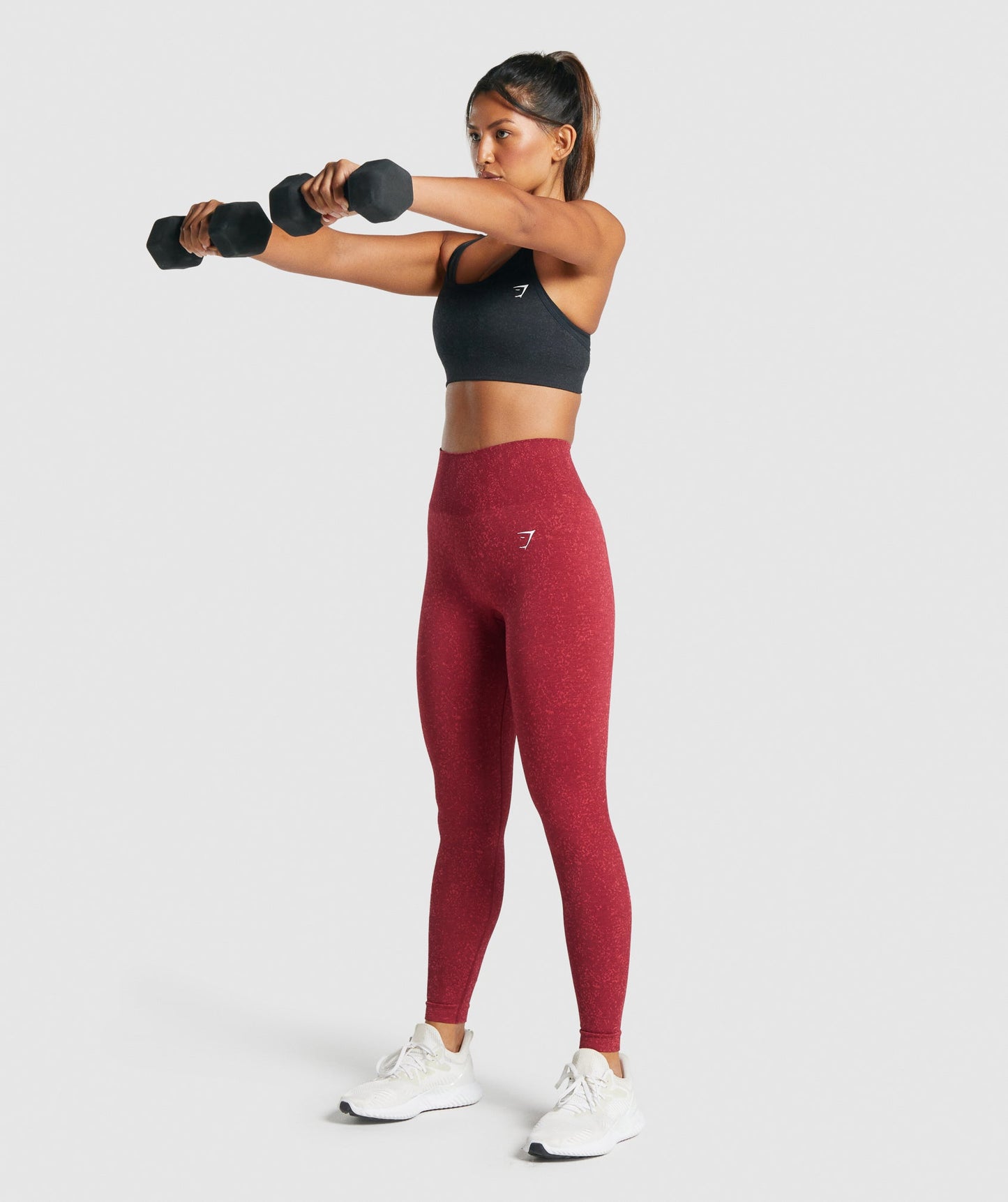 Gymshark Adapt Fleck Seamless Sports Bra - Mineral | Black