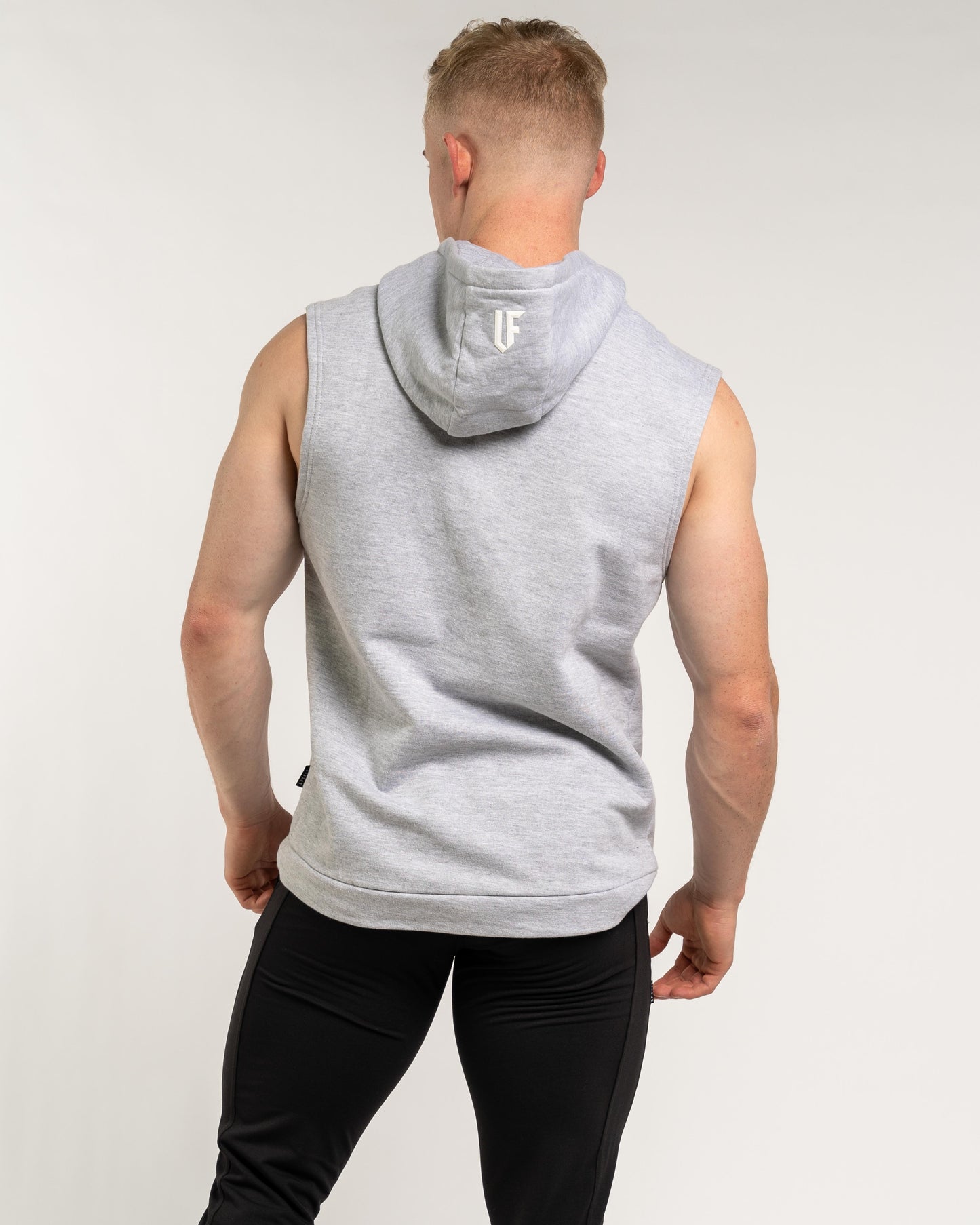 LFTFIT Distressed Circle Sleeveless Hoodie