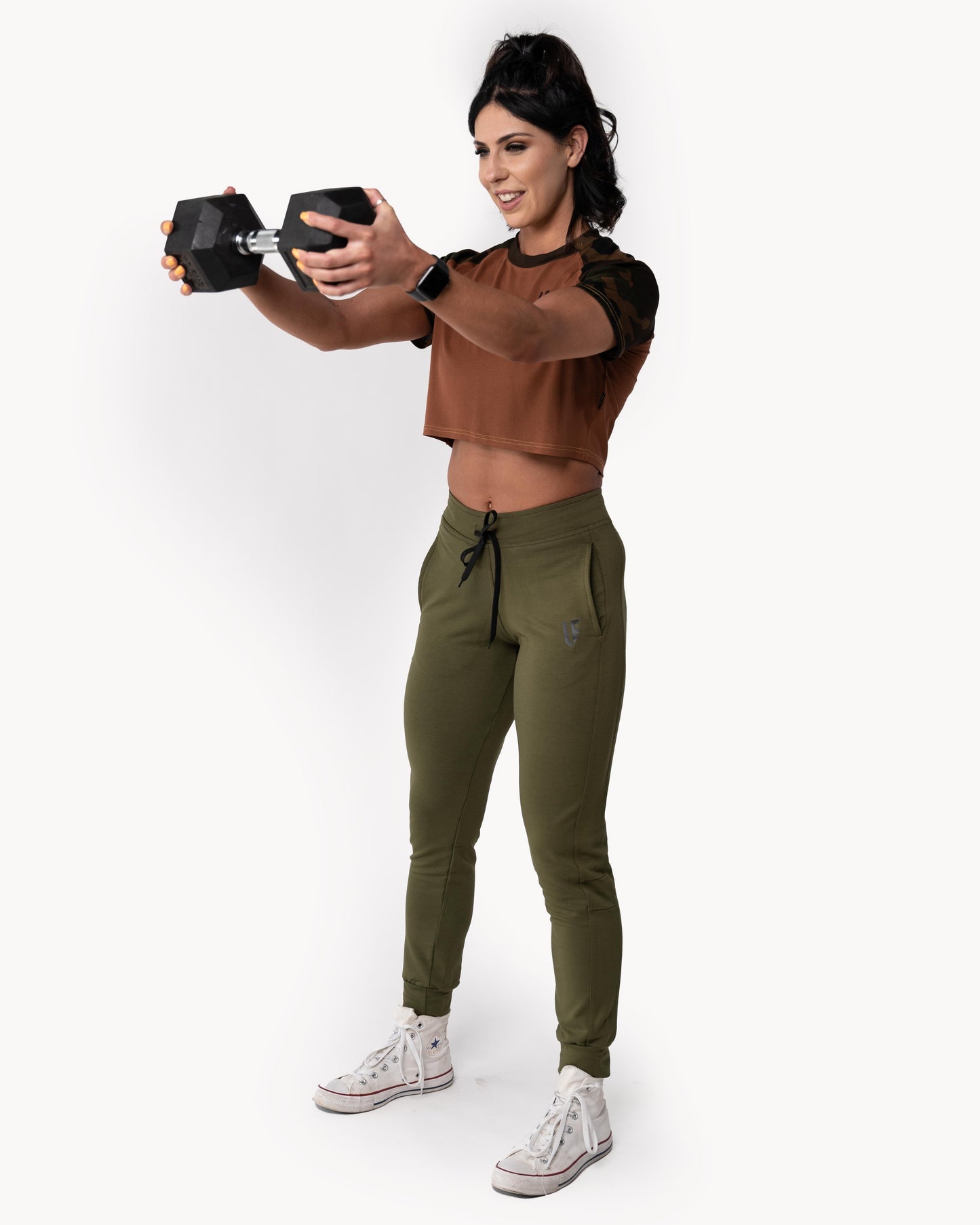 LF Camo Crop Raglan Tee