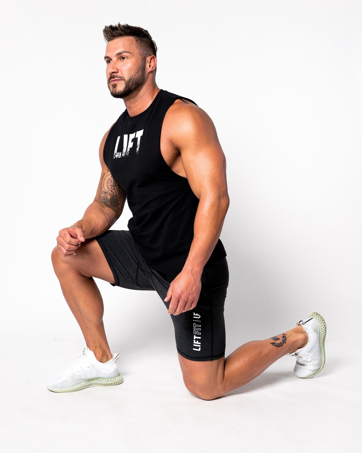 Distressed LIFT Drop Arm Vest