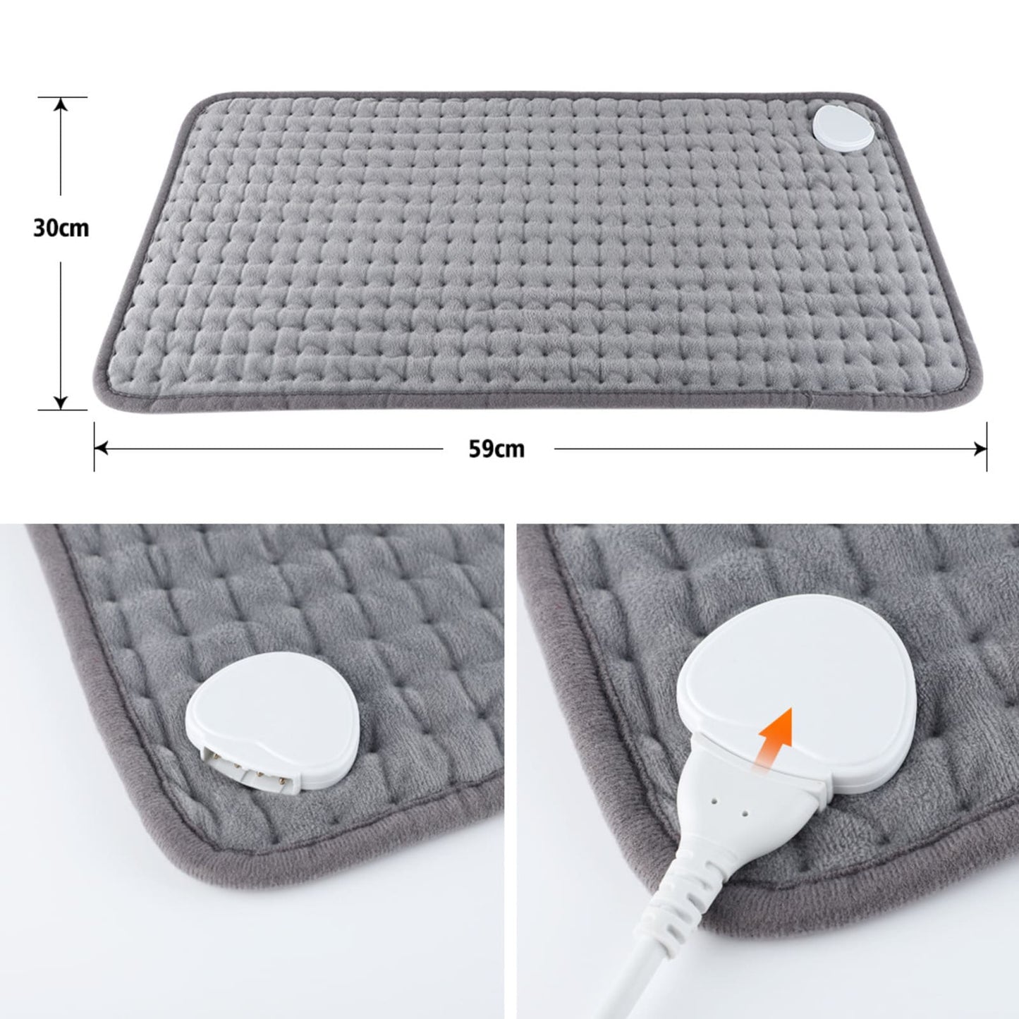 Electric Heating Pad for Back Pain Muscle Pain Relief, 12”x24”