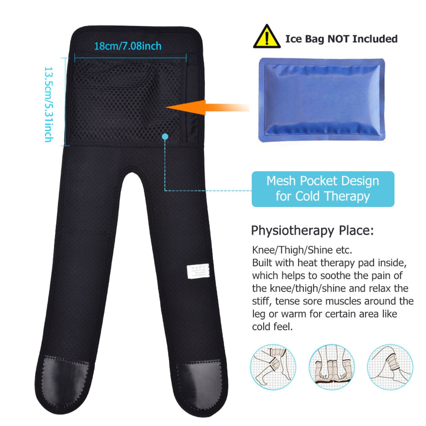 Electric Heated Knee Wrap for Knee Pain Relief