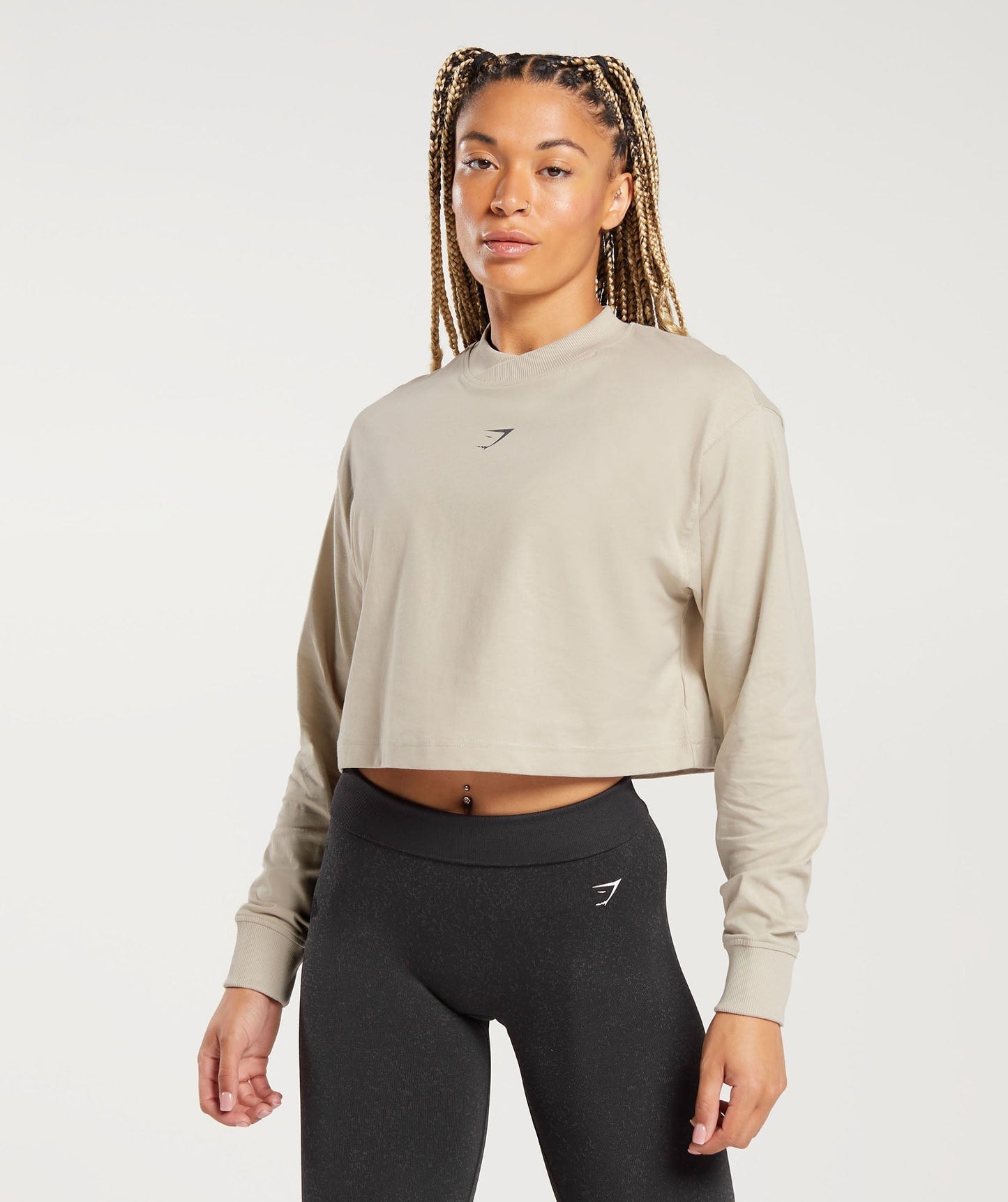 Gymshark Committed To The Craft Long Sleeve Top - Brown